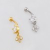 DANGLING MULTI CZ BUTTERLFY DANGLE BELLY BUTTON NAVEL RING 316L SURGICAL STEEL DANGLING MULTI CZ BUTTERLFY DANGLE BELLY BUTTON NAVEL RING 316L SURGICAL STEEL